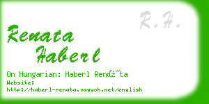 renata haberl business card